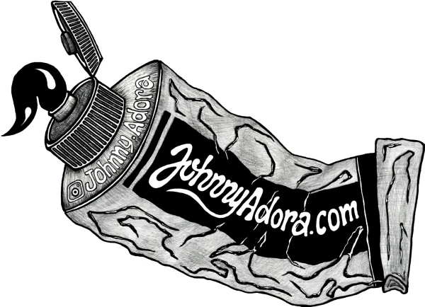 Johnny Adora Painttube sticker